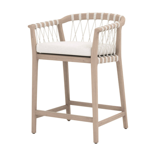 Essentials For Living - Woven - Outdoor Pacific Outdoor Counter Stool - 6800CS.WHT/WHT/W-ET view 2