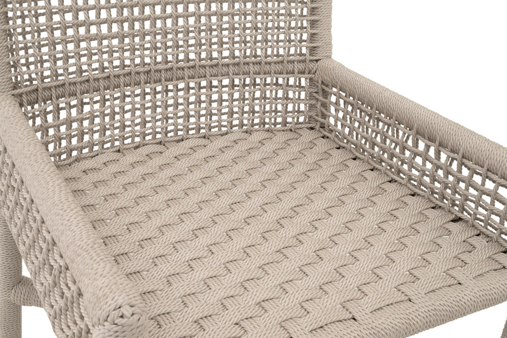Essentials For Living - Woven - Outdoor Seaside Rope Indoor/Outdoor Dining Chair, Set of 2 - 6836.OYS/WHT view 9