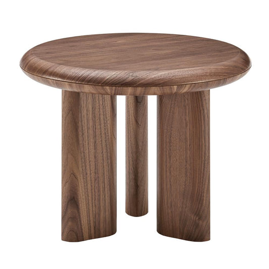 Euro Style - Albert 24inW Round Side Table, American Walnut - 90964WAL-KIT veiw 2