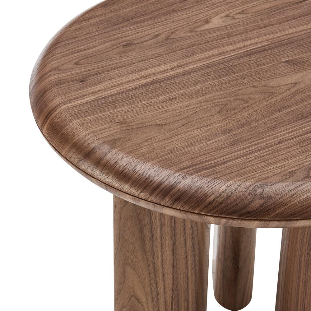 Euro Style - Albert 24inW Round Side Table, American Walnut - 90964WAL-KIT veiw 5