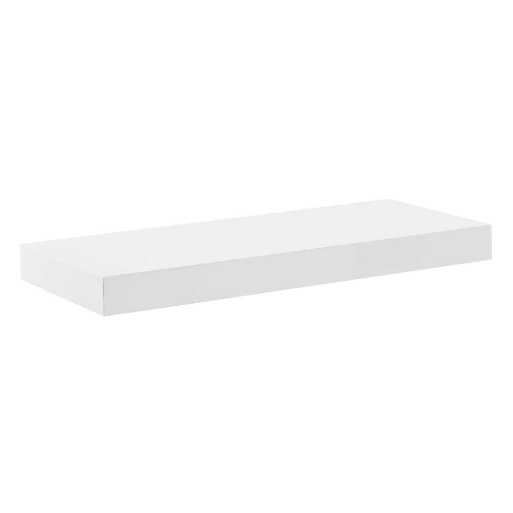Euro Style - Barney 24in Floating Shelf/Shelving in High Gloss White - 09740-WHT view 1