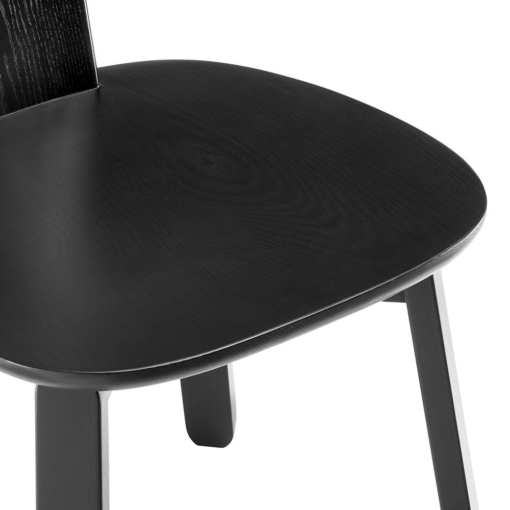 Euro Style - Bastian Wood Side Chair, Matte Black - 39248-BLK veiw 6