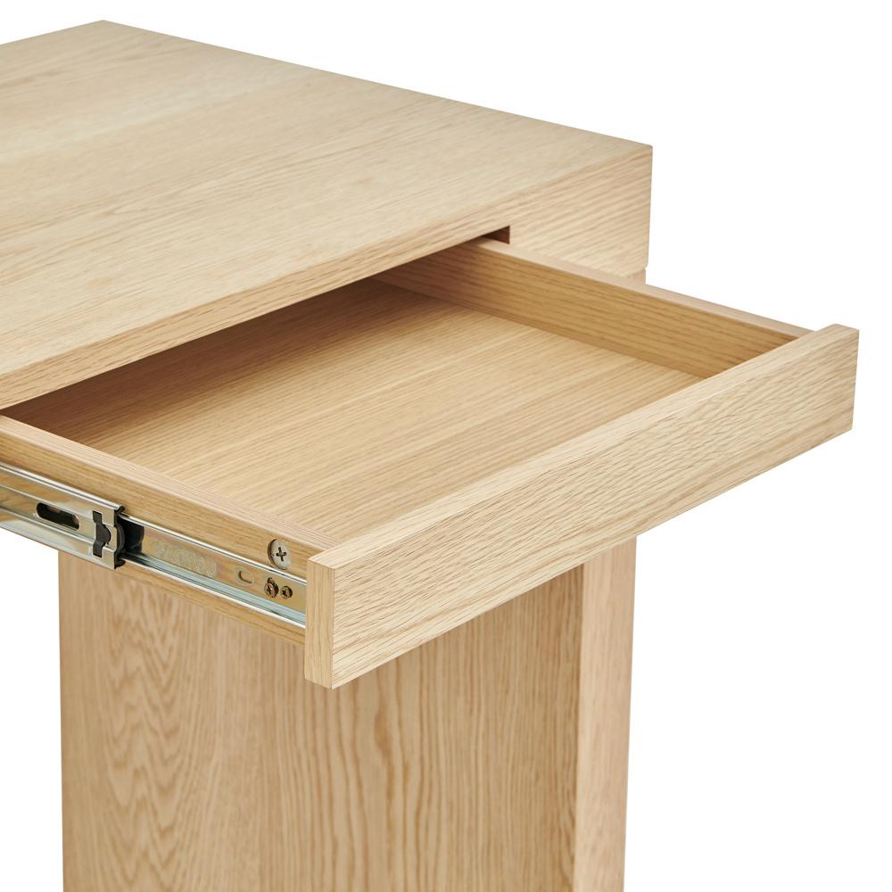 Euro Style - Donald 2-Drawer Desk, Oak - 90308OAK veiw 6