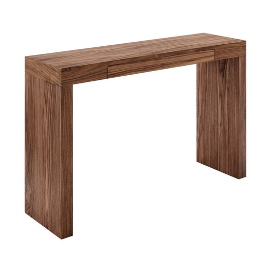 Euro Style - Donald 47inW Console Table with Drawer, Walnut - 90346-WAL veiw 2