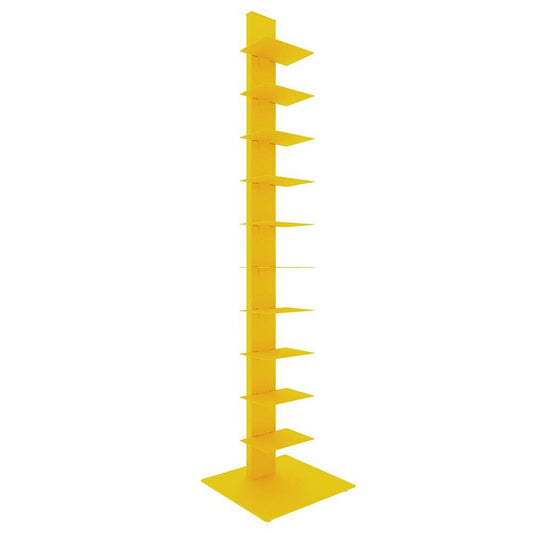 Euro Style - Sapiens 60in Bookcase/Shelf/Shelving Tower in Yellow - 94200YEL-KIT view 2