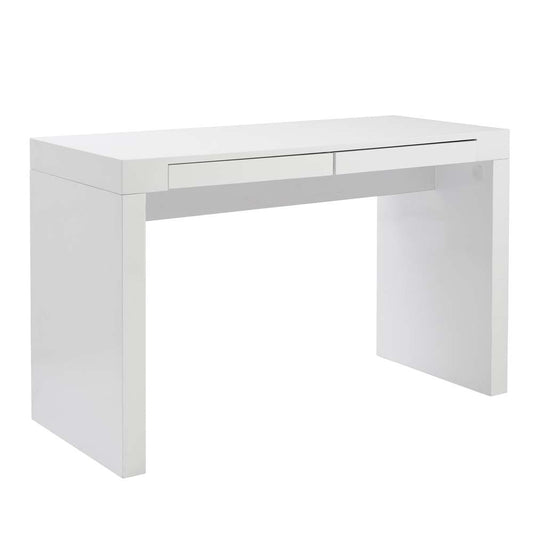 Euro Style - Donald Desk in White with Two Drawers - 90308WHT veiw 2