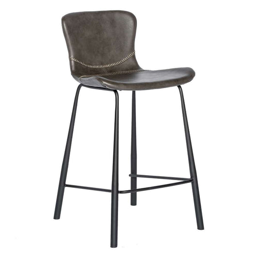Euro Style - Melody Counter Stool in Dark Gray (Set of 2) - 30512DKGRY veiw 2