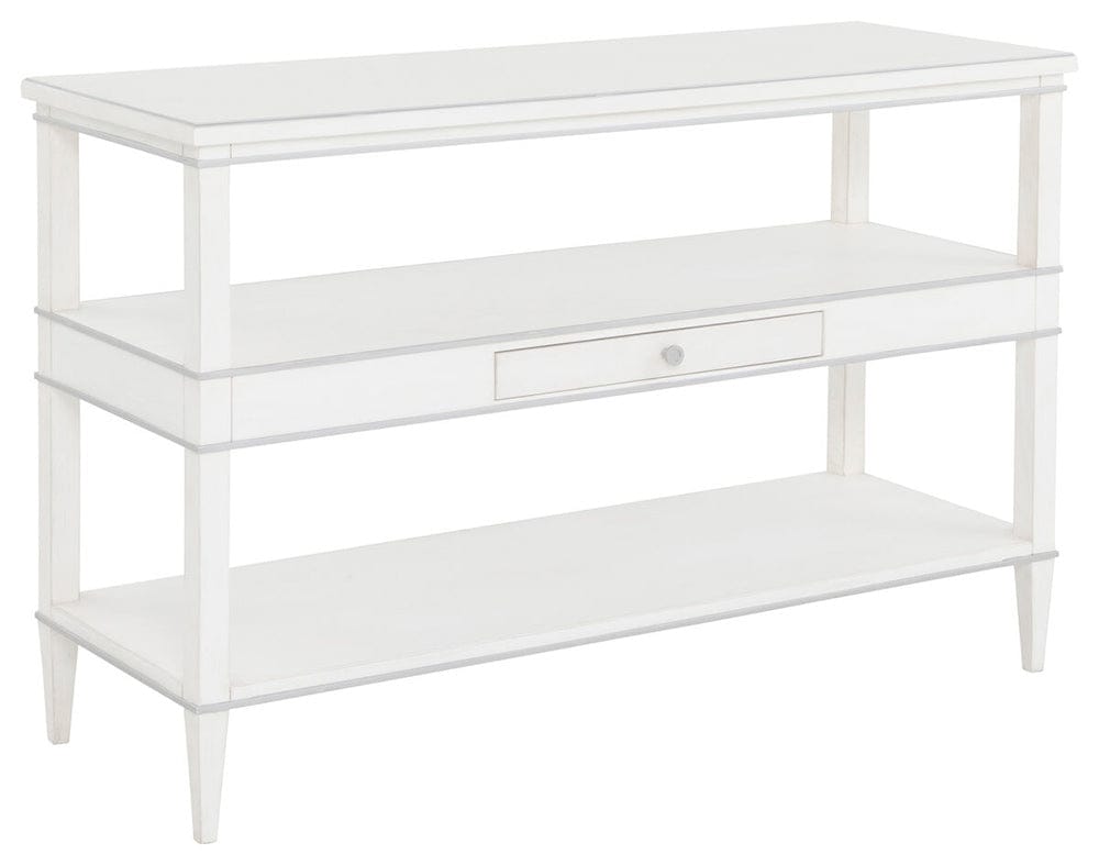 Fairfield Chair Company - Camille Console Table, Linen With Antique Pewter Striping - 8018-99 view 1