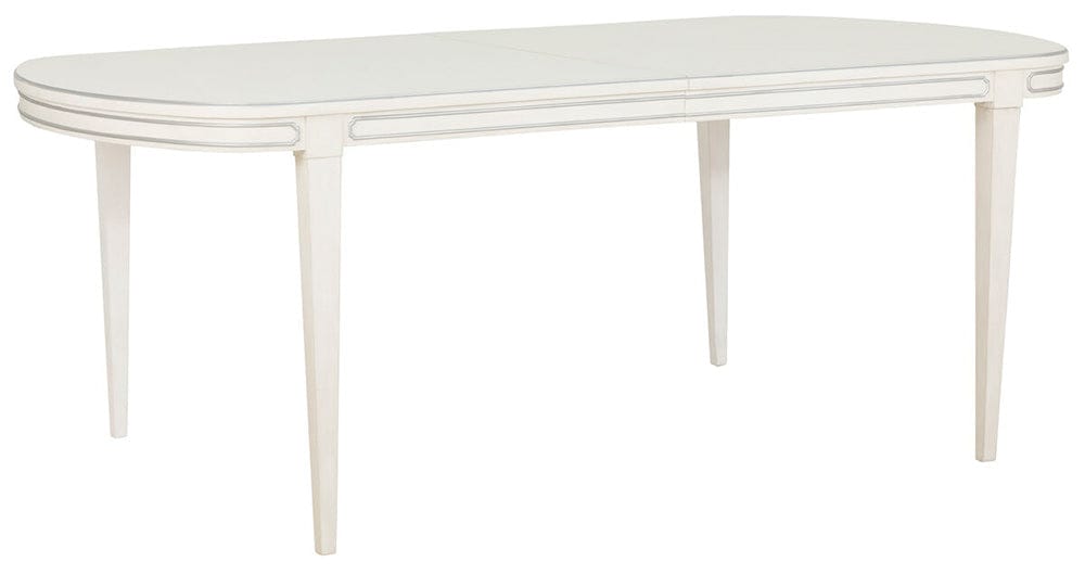 Fairfield Chair Company - Camille Dining Table, Linen With Antique Pewter Striping - 8018-DT view 1