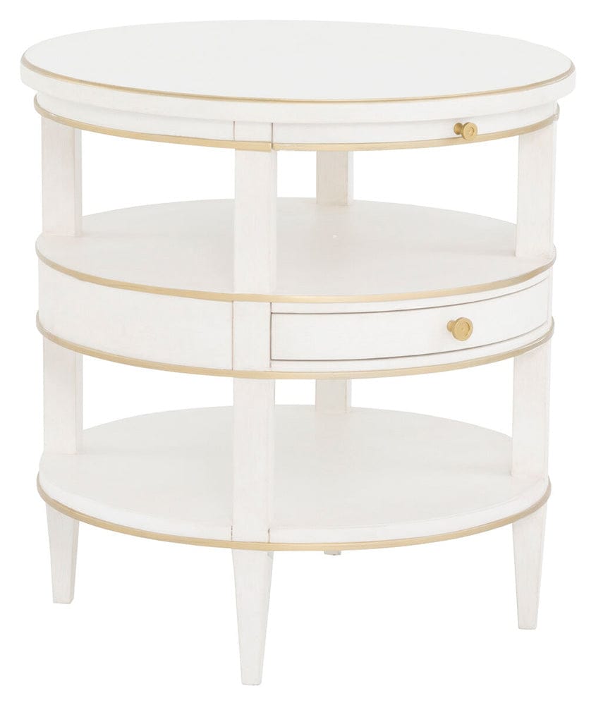 Fairfield Chair Company - Camille Round End Table, Linen - 8019-19 view 1