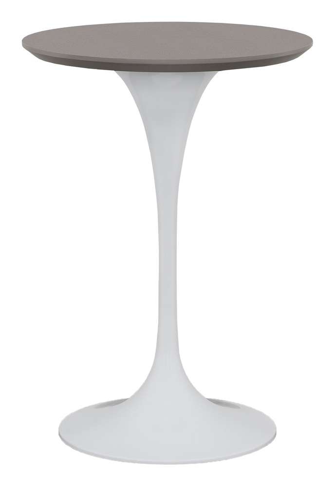 Fairfield Chair Company - Massimo Tulip Counter Height White Table Base With Laminate 26in Round Table Top veiw 1
