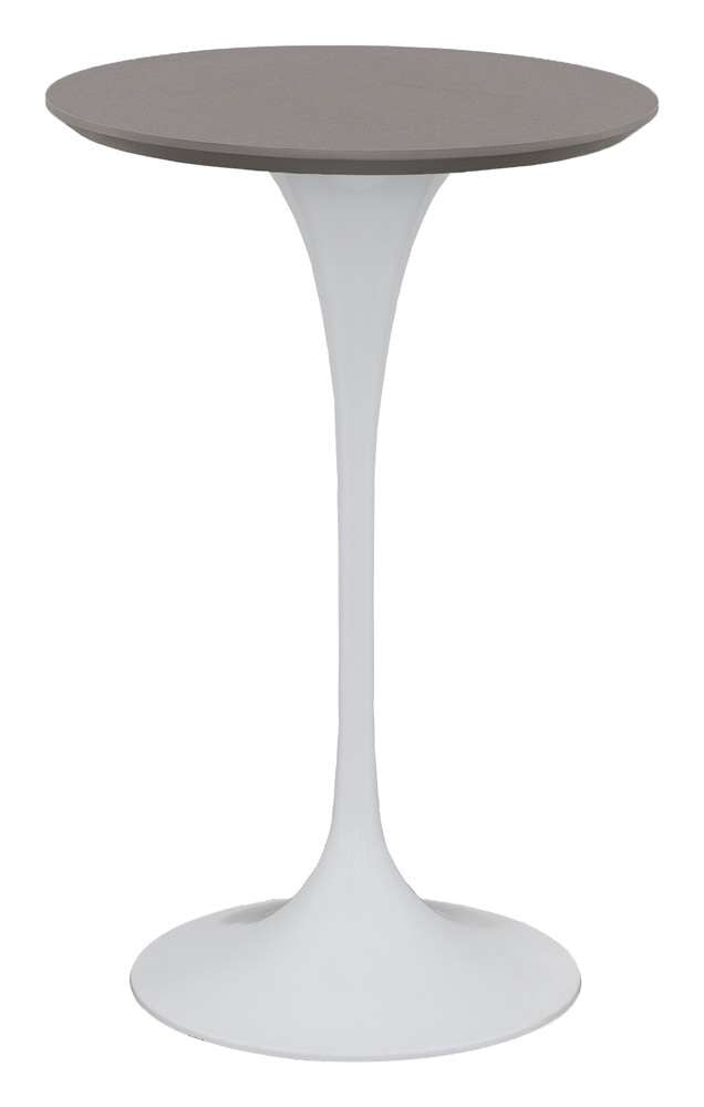 Fairfield Chair Company - Massimo Tulip Bar Height White Table Base With Laminate 26in Round Table Top veiw 1