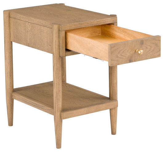 Fairfield Chair Company - Maxwell One Drawer Rectangle Drink Table, Sunlit Oak - 8057-88-S view 2