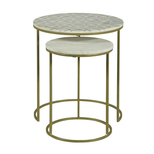 Fairfield Chair Company - Soulful Textures Nesting Drink Table - 8147-49 veiw 2