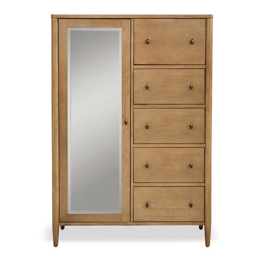 Finn & Louise - Chatham - Mirrored Door Chest - Warm Maple Finish - FL-B91137-MAPLE view 2