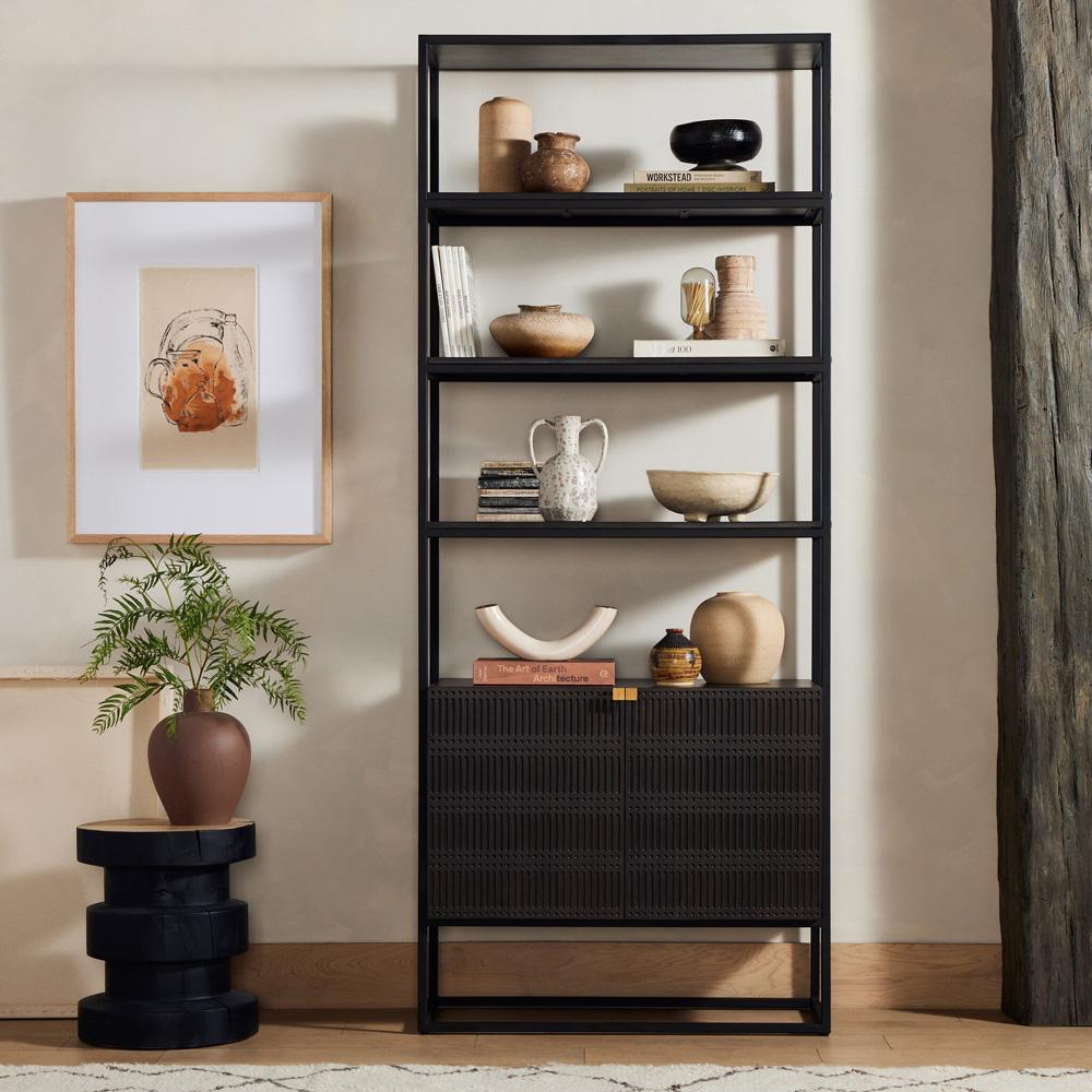 Four Hands - Aiden - Kelby Bookcase - Gunmetal - 226055-001 veiw 11