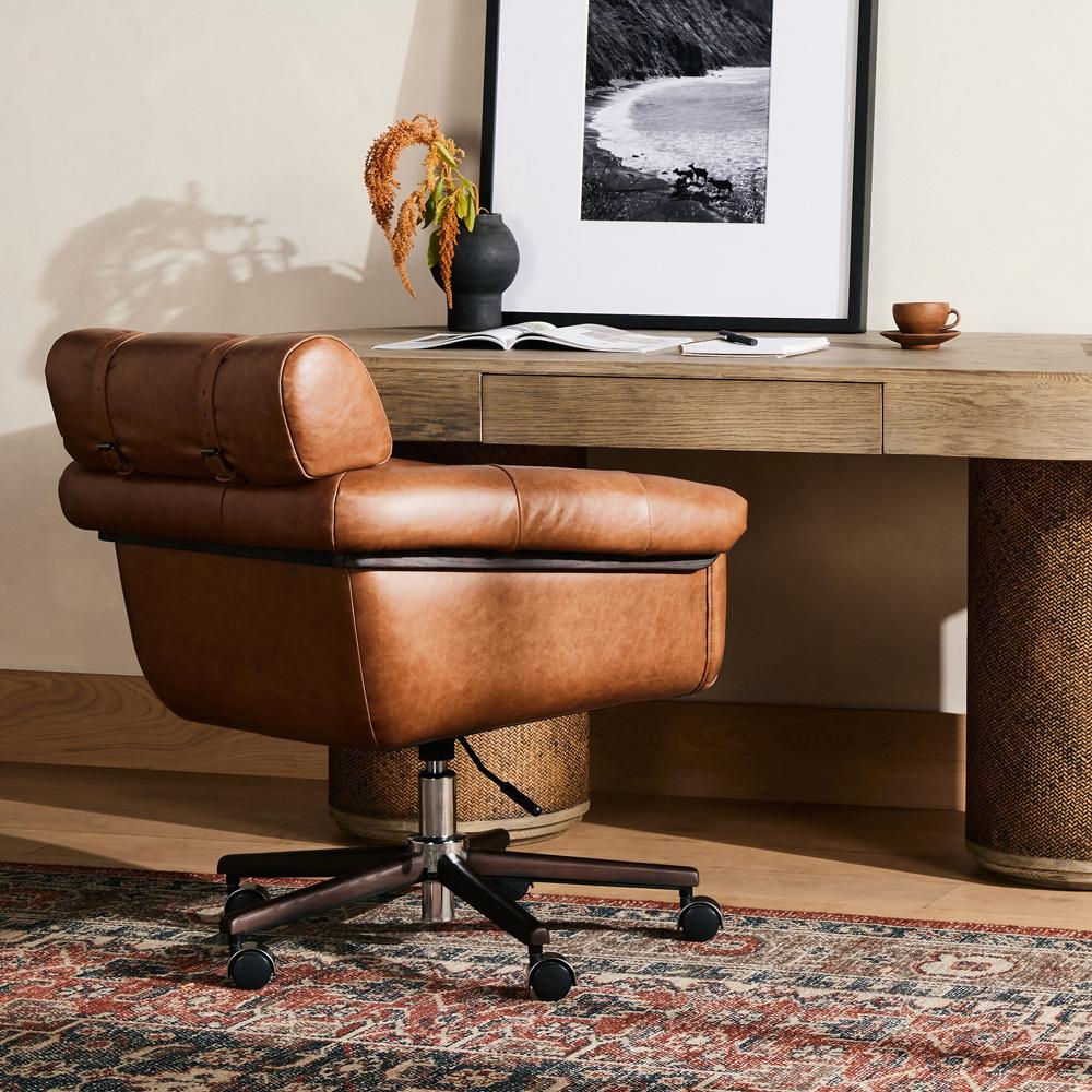 Four Hands - Allston - Arnold Desk Chair - Sonoma Chestnut - 232017-002 veiw 4