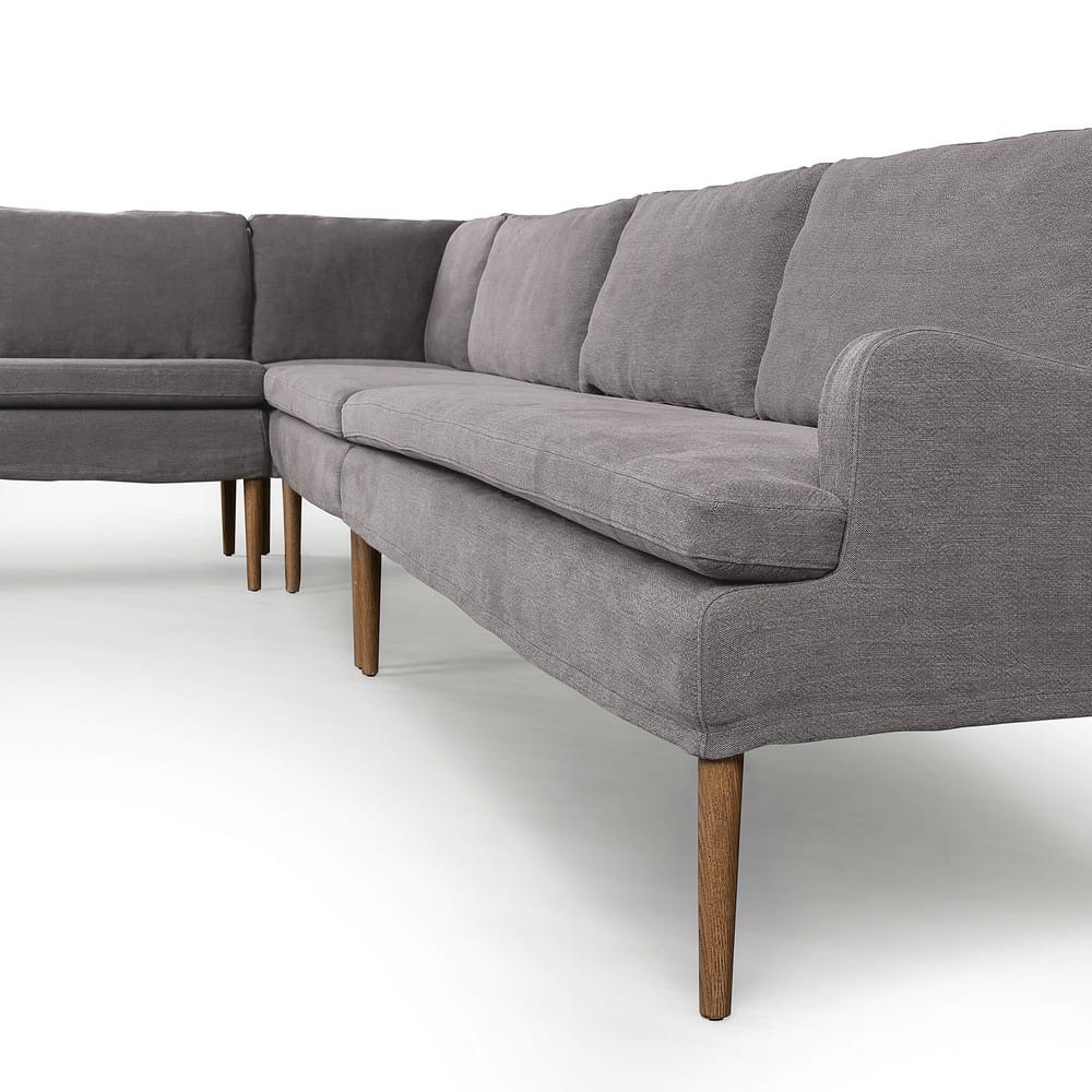 Four Hands - Amber Lewis x Four Hands - Aurelia Dining Banquette L-Shape - Broadway Denim - 247593-003_CLOSEOUT view 7