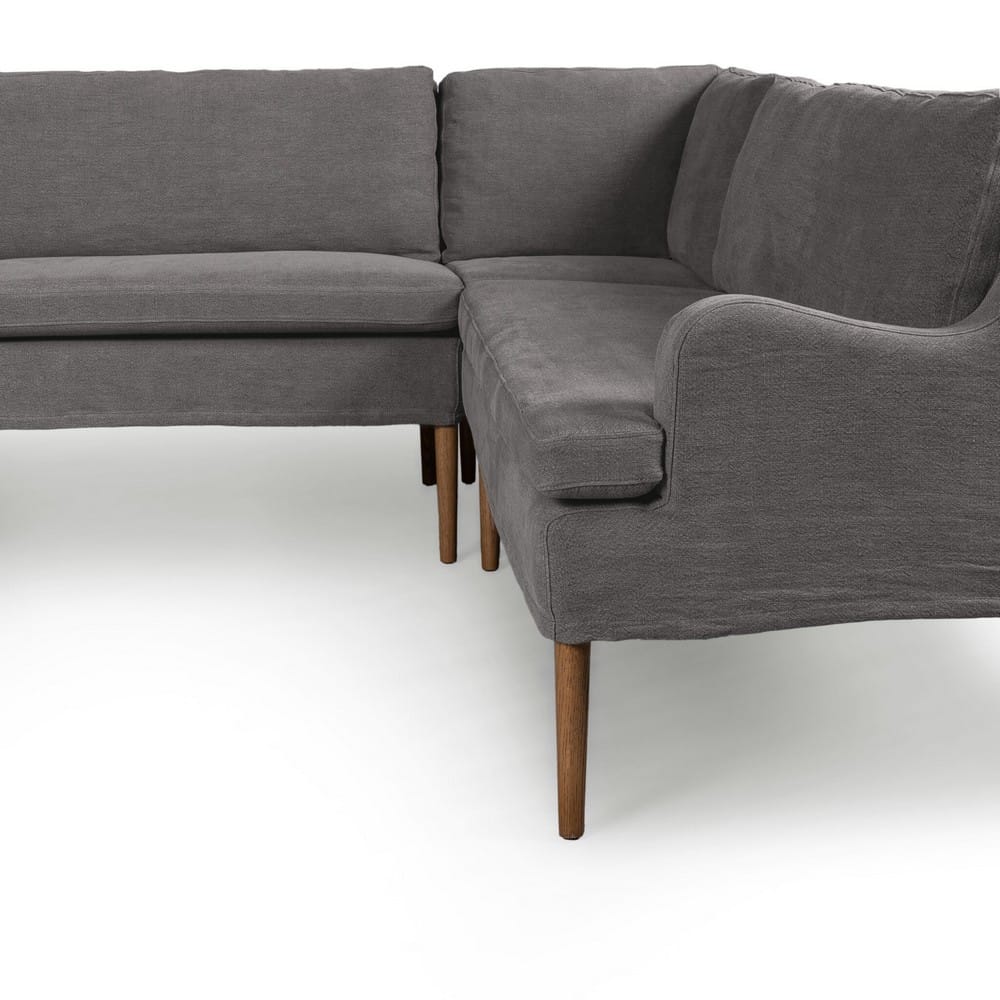 Four Hands - Amber Lewis x Four Hands - Aurelia Dining Banquette U Shape - Broadway Denim - 247595-003_CLOSEOUT view 6