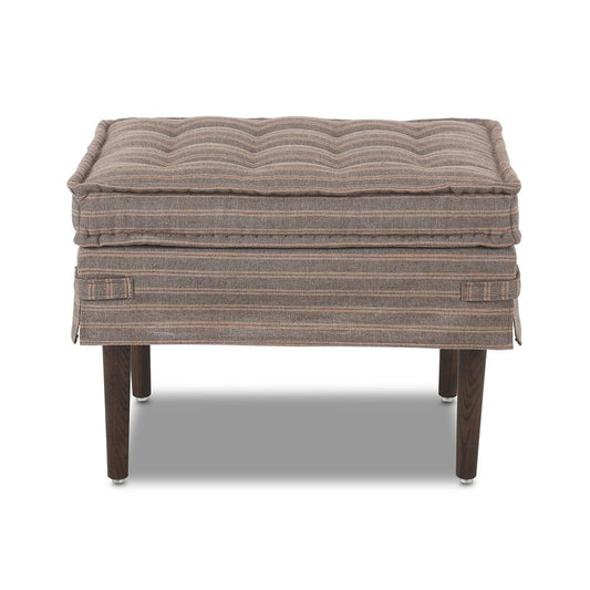 Four Hands - Amber Lewis x Four Hands - Cole Small Ottoman - Rodin Bark - 243690-002_CLOSEOUT view 2