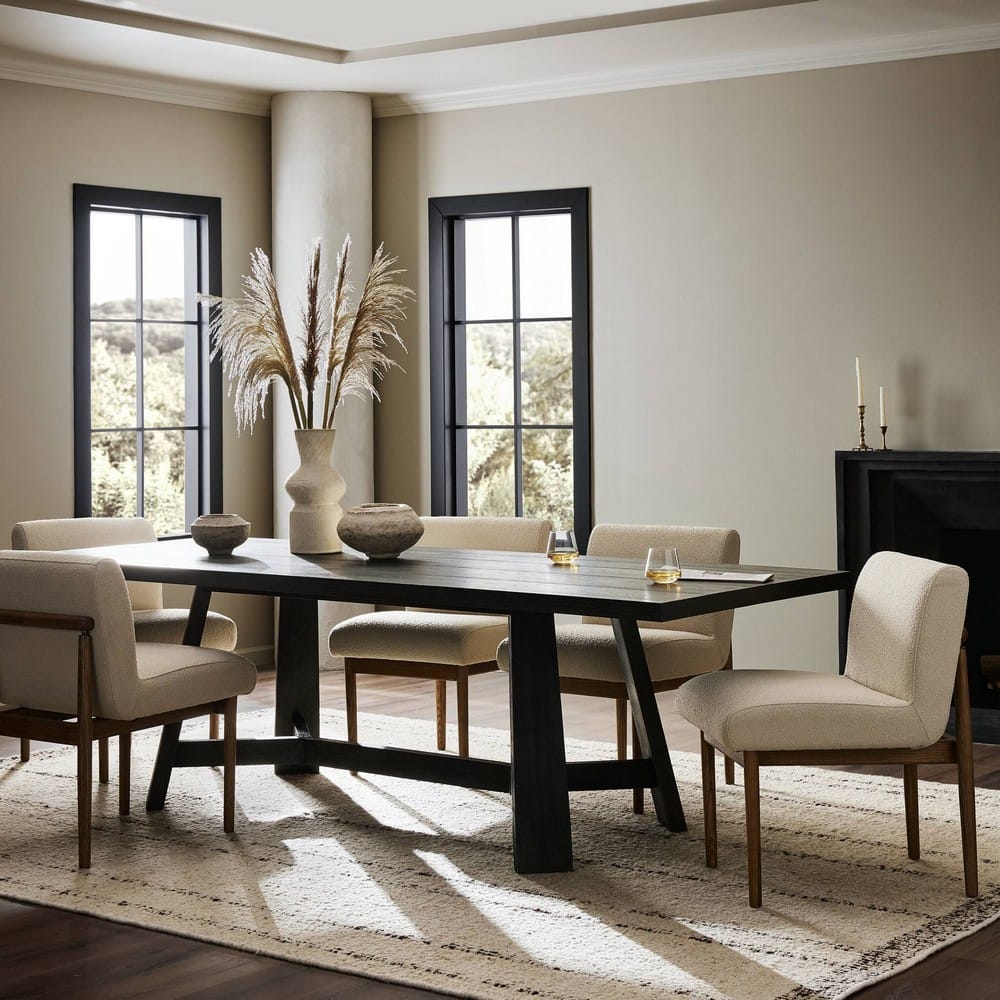 Four Hands - Amber Lewis x Four Hands - Munich Dining Table - Ebony Oak Veneer - 234291-005_CLOSEOUT view 12