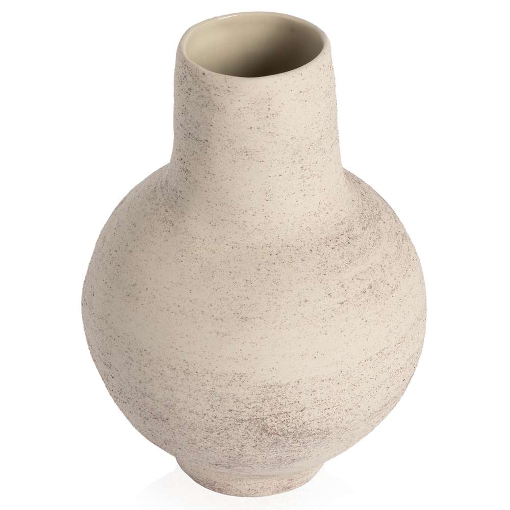 Four Hands - Arid Round Vase - Distressed Cream - 232030-001 veiw 5