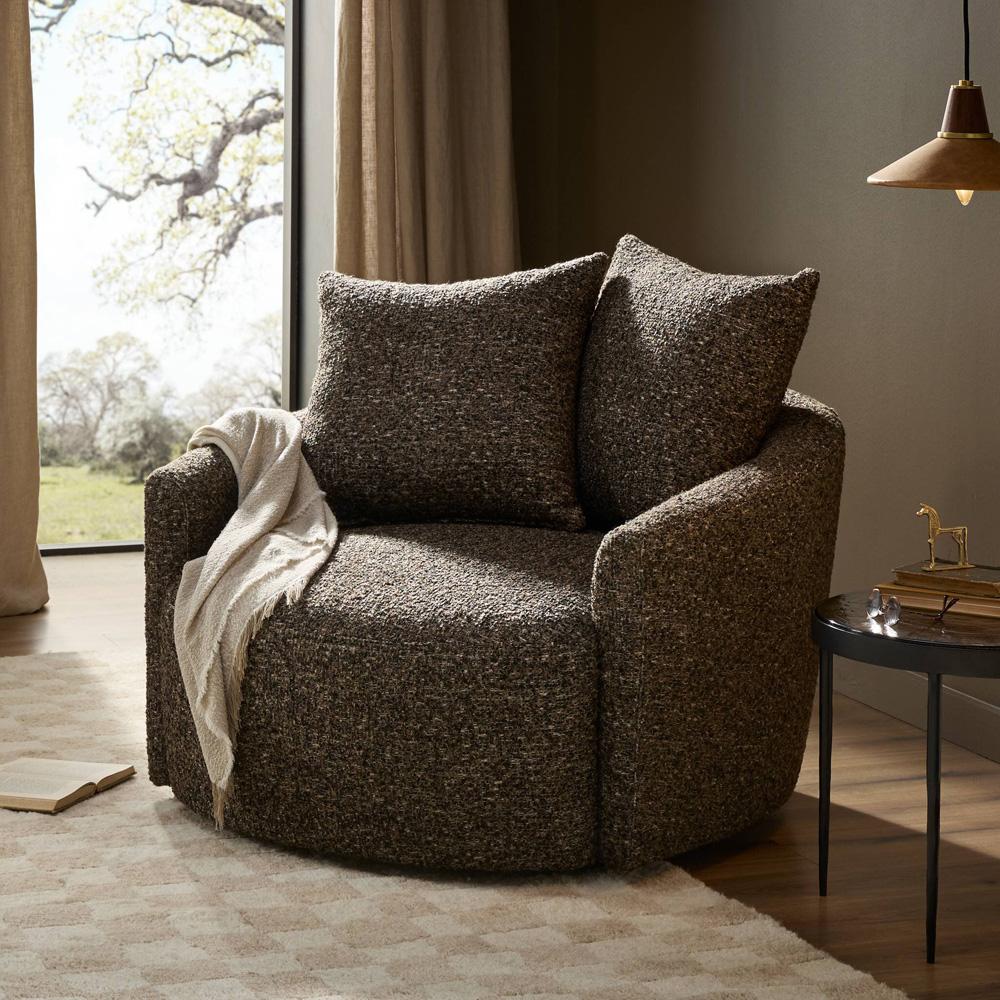 Four Hands - Atelier - Chloe Swivel Chair-Ivan Granite - 228290-005 veiw 12