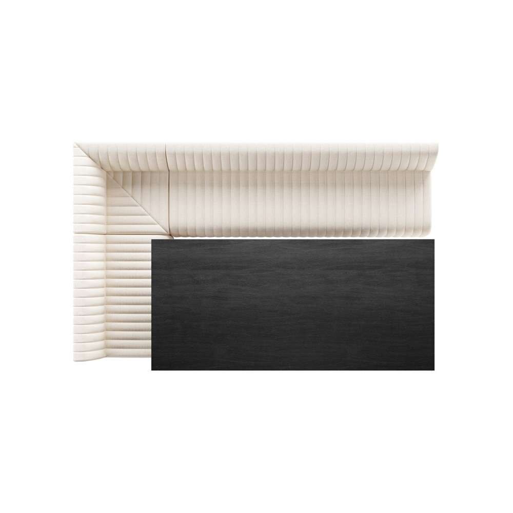 Four Hands - Augustine Dining Banquette, L-Shape - Capri Oatmeal - 231704-001 veiw 9