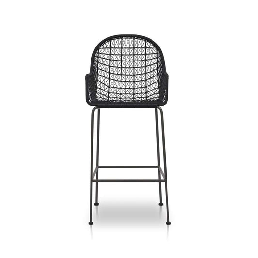 Four Hands - Bandera Outdoor Bar and Counter Stool - Smoke Black - 106890-005 veiw 2
