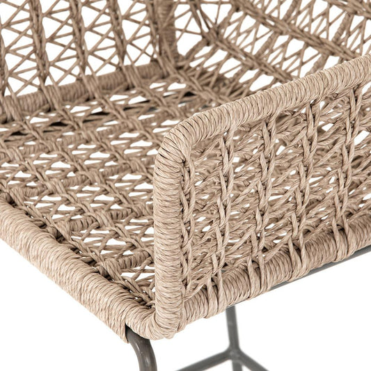Four Hands - Bandera Outdoor Woven Counter Stool - Wht - JLAN-125B veiw 2