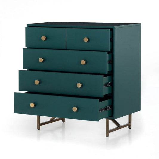 Four Hands - Belfast - Van 5 Drawer Dresser - Juniper Green - VBFS-059_CLOSEOUT view 2