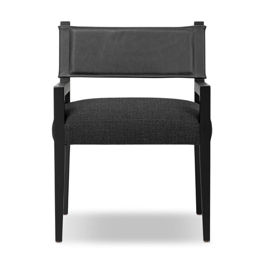 Four Hands - Berman - Ferris Dining Armchair - Gibson Black - 236325-004 veiw 2