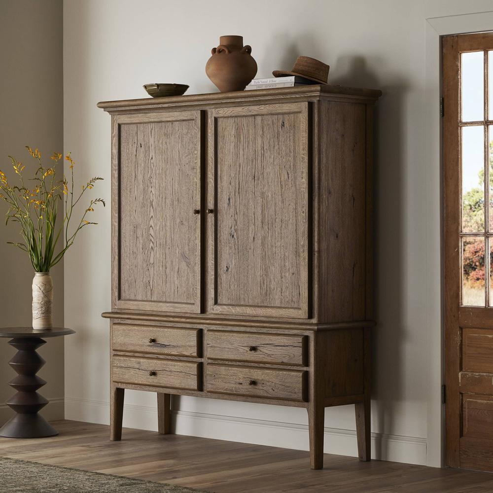Four Hands - Berman - Whitman Cabinet - Worn Oak - 243402-002 veiw 11