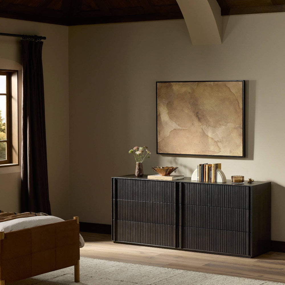 Four Hands - Bina - Leo 6 Drawer Dresser - Smoked Black - 231733-003 veiw 12