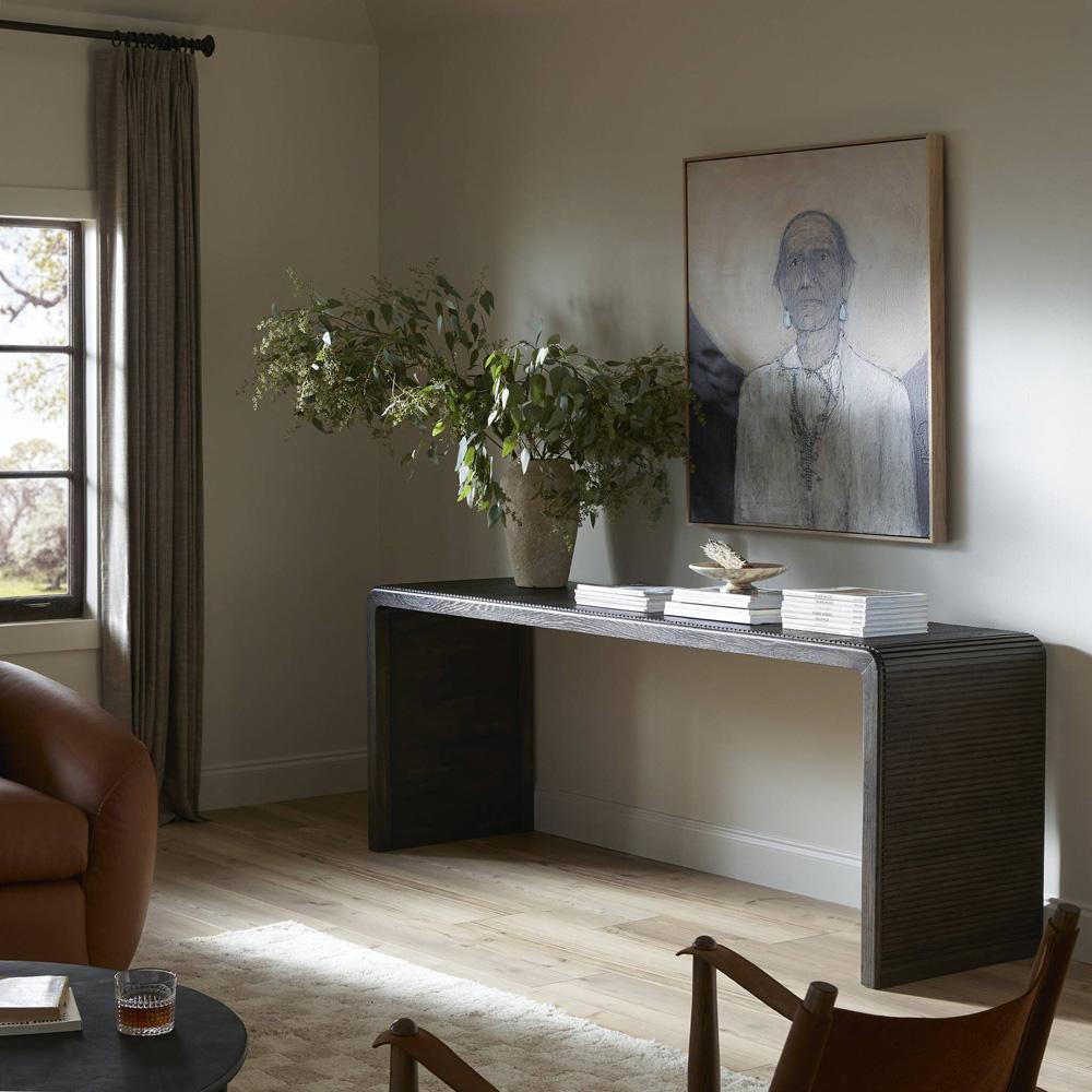 Four Hands - Bina - Leo Console Table - Smoked Black - 231789-003 veiw 11