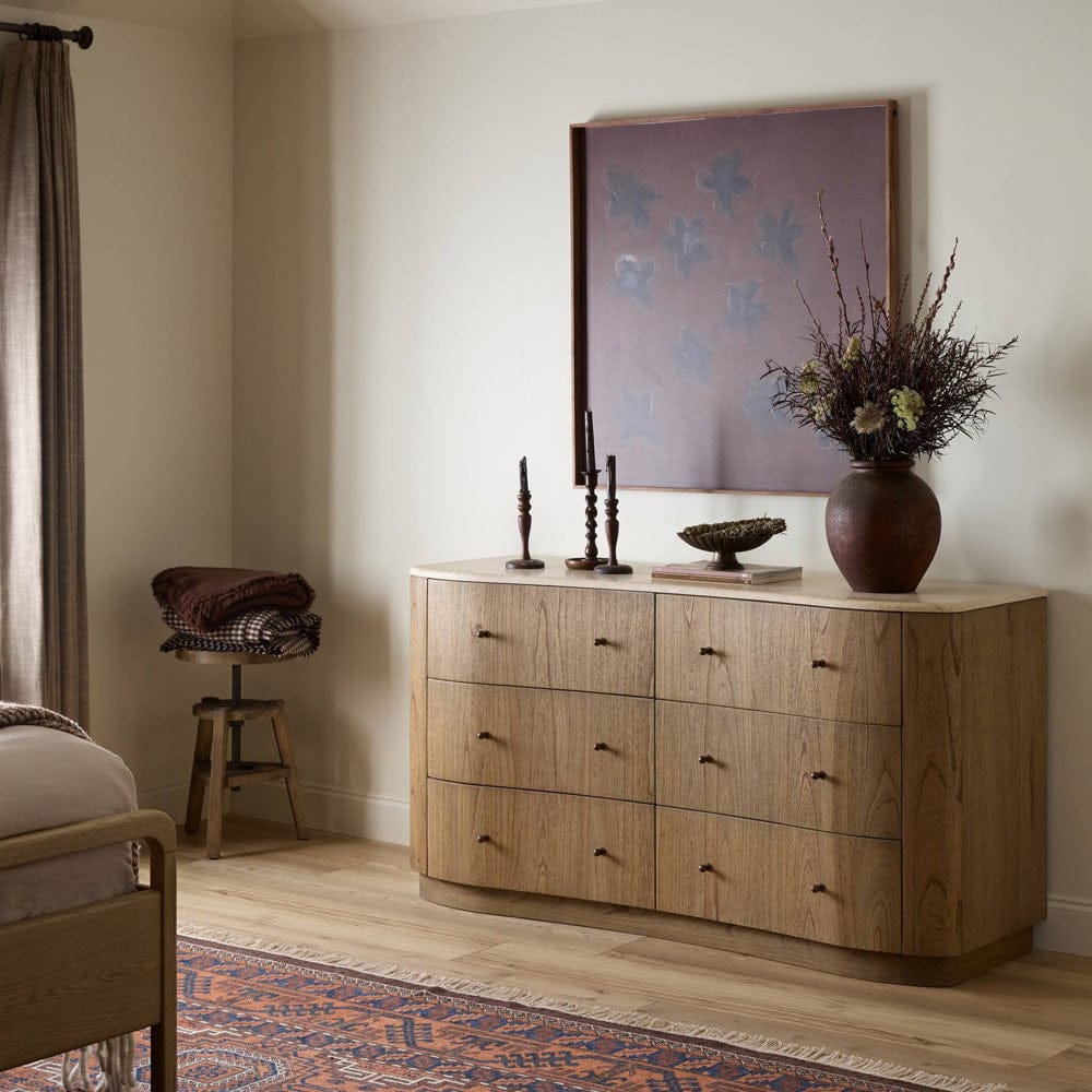 Four Hands - Boa 6 Drawer Dresser - Sandy Mindi Veneer - 249215-001 view 12