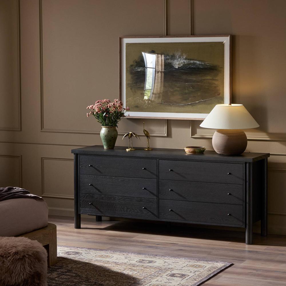 Four Hands - Bolton - Roark 6 Drawer Dresser - Ebony Oak Veneer - 236440-002 veiw 12