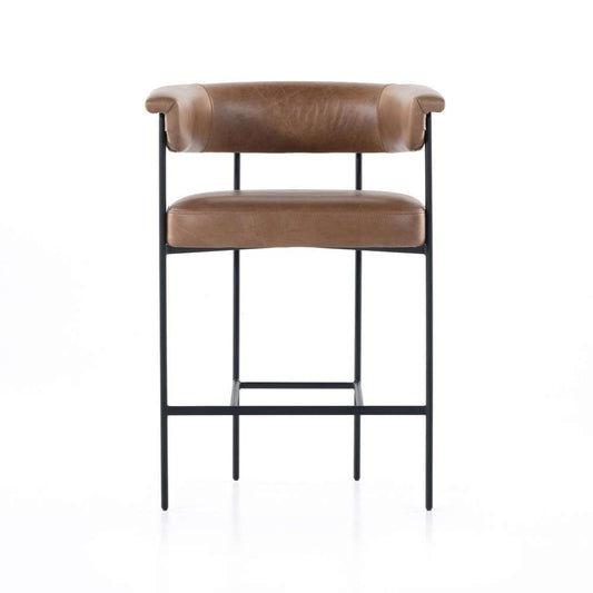 Four Hands - Carrie Counter Stool - Chaps Saddle - 108498-005 veiw 2