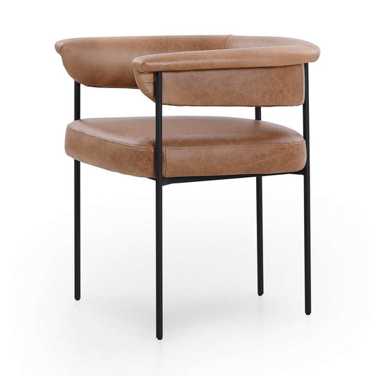 Four Hands - Carrie Dining Chair - Chaps Saddle - 108499-003 veiw 2