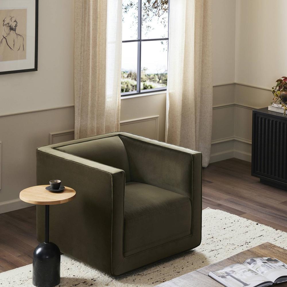 Four Hands - Centrale - Phillip Swivel Chair - Surrey Olive - 243626-003 veiw 11