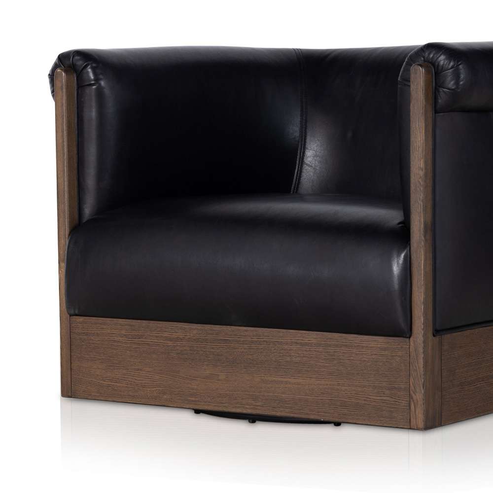 Four Hands - Colby Swivel Chair - Heirloom Black - 235242-002 veiw 13