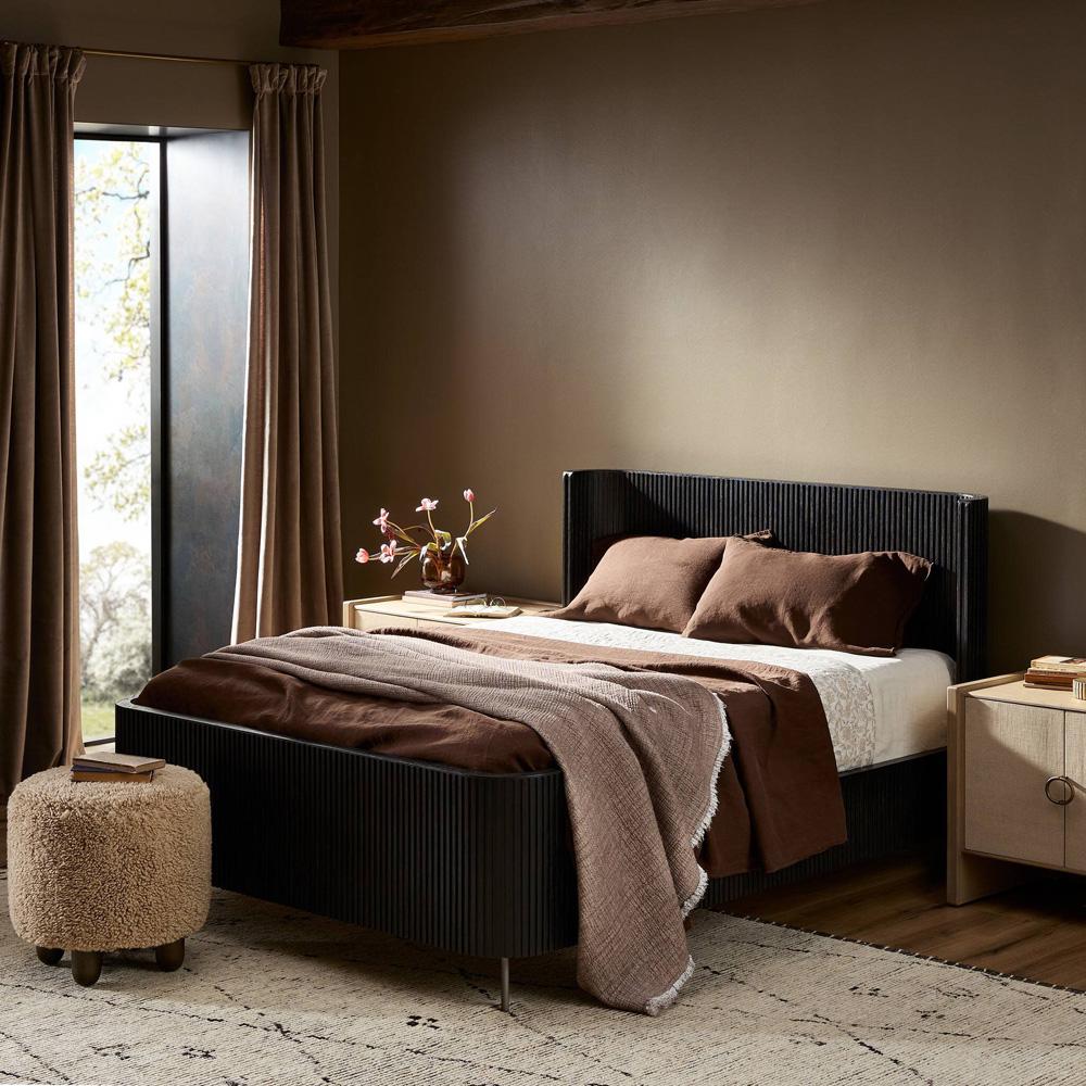 Four Hands - Collins - Fletcher Bed - Distressed Black - King - 108786-006 veiw 11