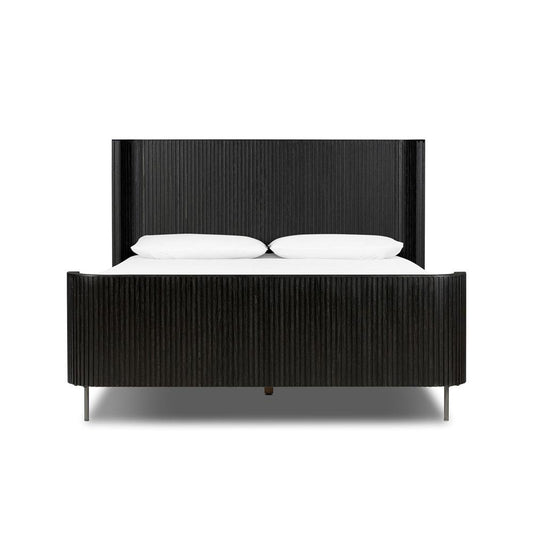 Four Hands - Collins - Fletcher Bed - Distressed Black - Queen - 108786-005 veiw 2