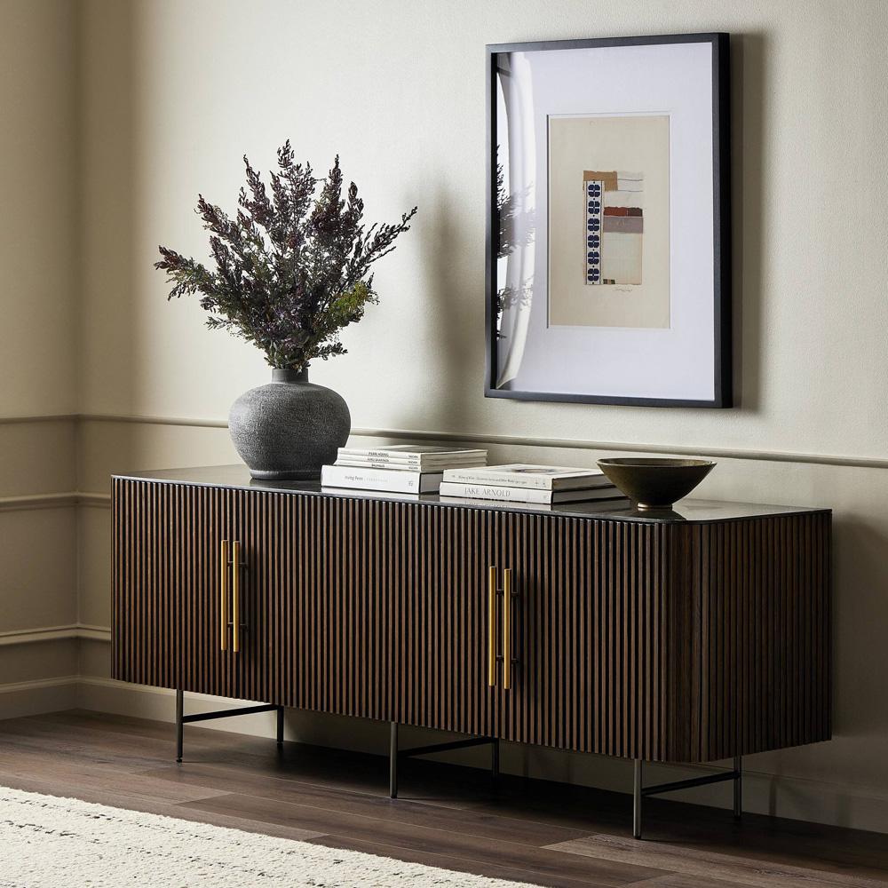Four Hands - Collins - Fletcher Media Console - Terra Brown Oak - 243662-001 veiw 11