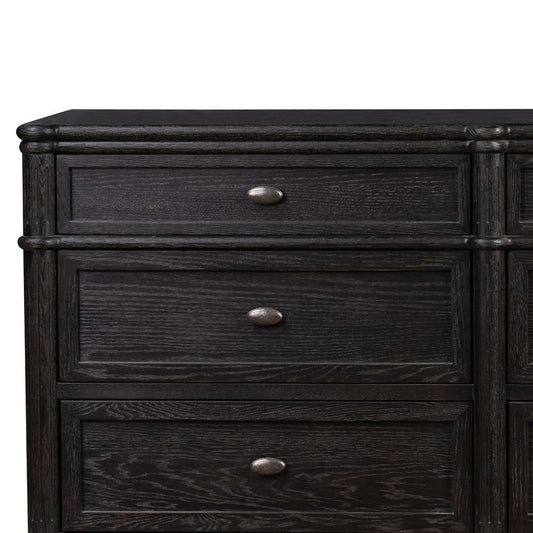 Four Hands - Collins - Toulouse 9 Drawer Dresser-Dstrssd Black - 232860-002 veiw 2