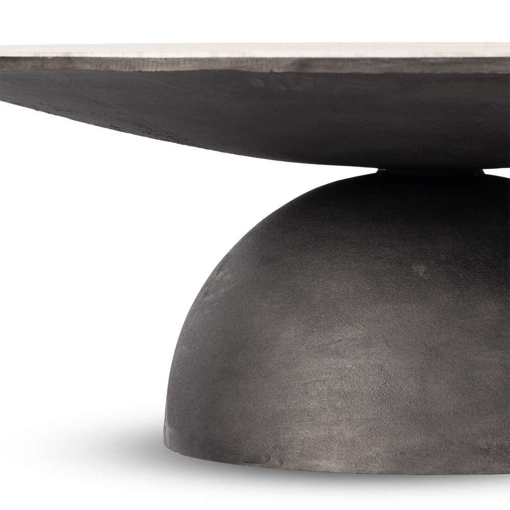 Four Hands - Corbett Large Coffee Table - Creamy Taupe Marble - 236723-001 veiw 7