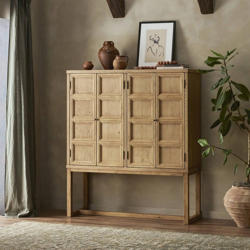 Four Hands - Cordella - Tamara Cabinet - Worn Oak - 243055-001_CLOSEOUT view 12