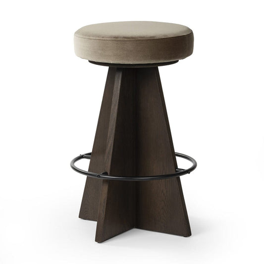 Four Hands - Damon Swivel Counter Stool - Sapphire Khaki - 240833-003 view 2