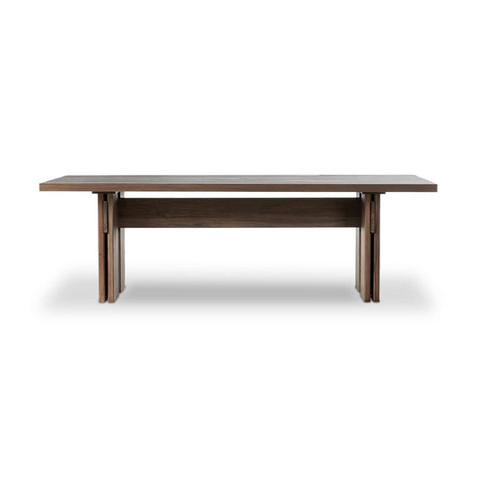 Four Hands - Duvall - Railay Outdoor Dining Table 96" - Stained Toasted Brown-FSC - 240965-001_CLOSEOUT view 2