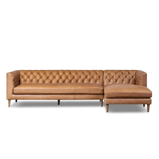 Four Hands - Easton - Thurston 2-Piece Sectional - Cascara Cognac - 247194-001_CLOSEOUT view 2